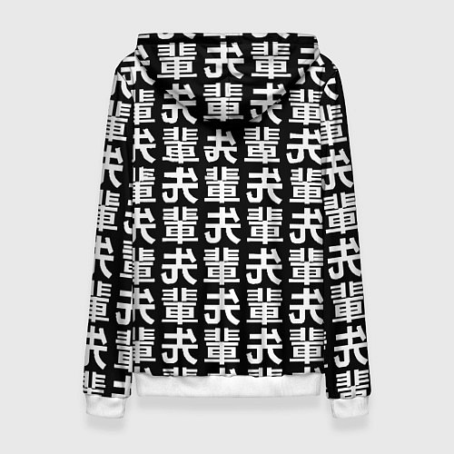 Женская толстовка Ювентус япония символы / 3D-Белый – фото 2