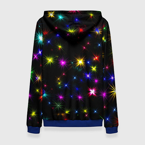 Женская толстовка Манчестер Юнайтед праздничные огни / 3D-Синий – фото 2