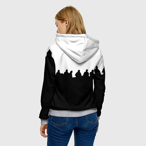 Женская толстовка Ювентус команды / 3D-Меланж – фото 4