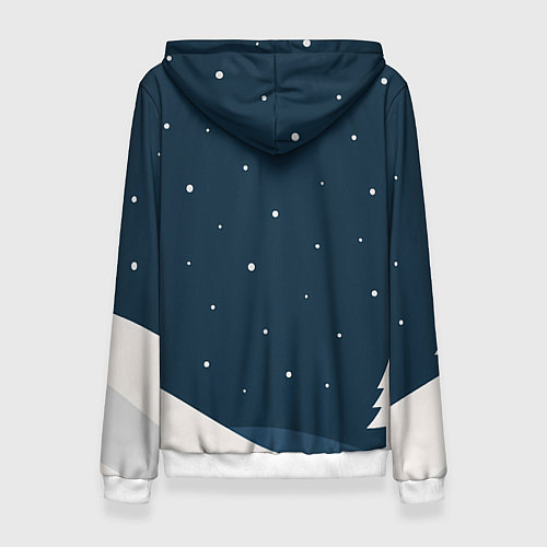 Женская толстовка С Новым 2026 снежная надпись / 3D-Белый – фото 2