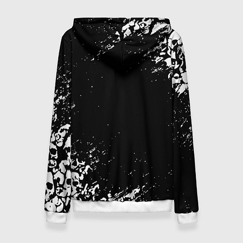 Женская толстовка Ювентус черепа краски / 3D-Белый – фото 2