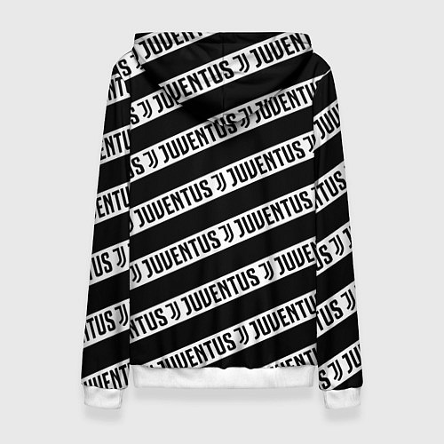 Женская толстовка Ювентус полосы линии спорт / 3D-Белый – фото 2