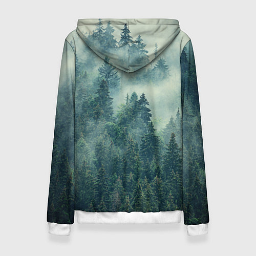 Женская толстовка Лес мой храм / 3D-Белый – фото 2