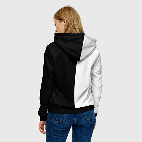 Женская толстовка Лучше поздно чем никогда / 3D-Черный – фото 4