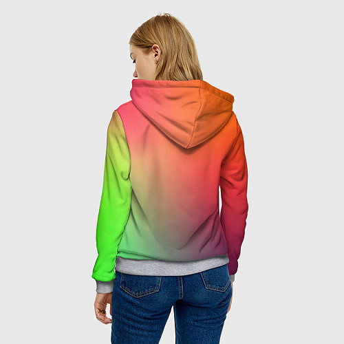 Женская толстовка Color multicolored / 3D-Меланж – фото 4