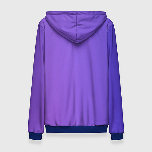Женская толстовка Color purple gradient / 3D-Синий – фото 2