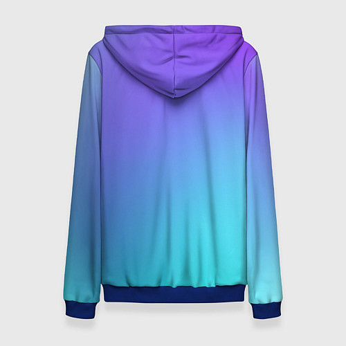 Женская толстовка Color multi-colored gradient / 3D-Синий – фото 2