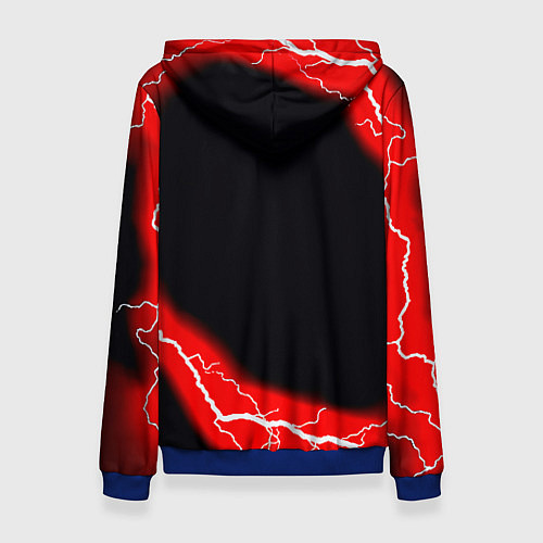 Женская толстовка Манчестер Юнайтед шторм молнии / 3D-Синий – фото 2