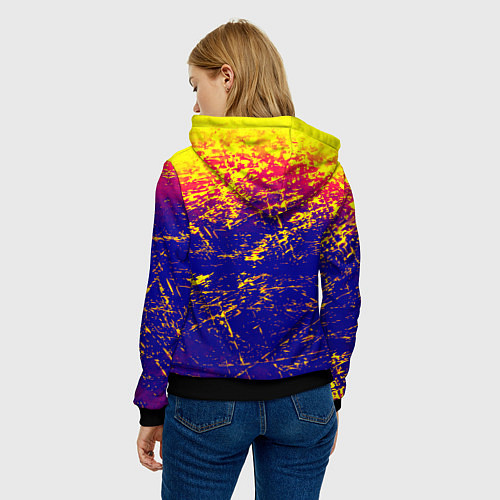 Женская толстовка Borussia краски / 3D-Черный – фото 4