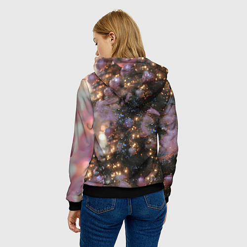 Женская толстовка Лошадь символ 2026 года / 3D-Черный – фото 4