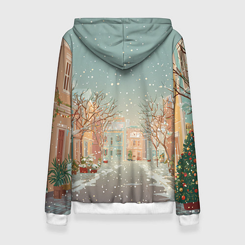 Женская толстовка Маленькая новогодняя милая лошадка / 3D-Белый – фото 2