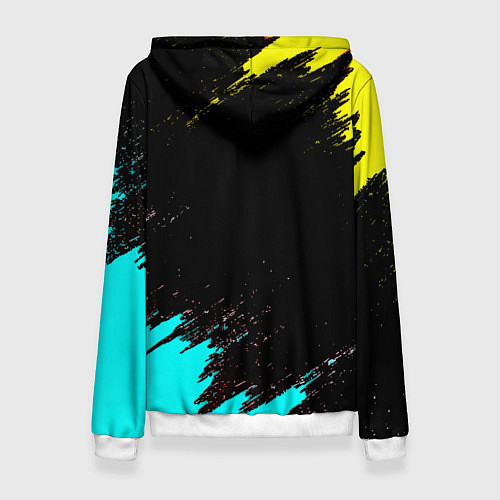 Женская толстовка Borussia краски штрихи / 3D-Белый – фото 2