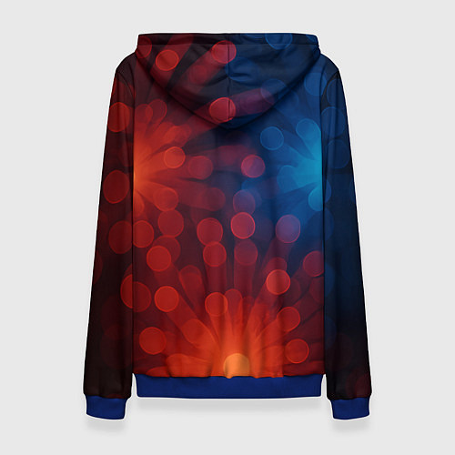 Женская толстовка Новогоднее настроение - загрузка 80 процентов / 3D-Синий – фото 2