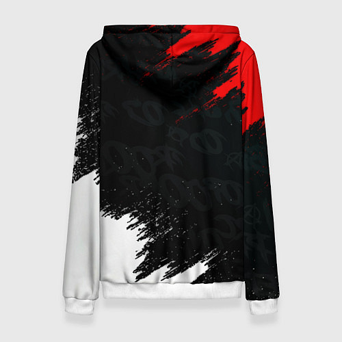 Женская толстовка Манчестер Юнайтед текстура / 3D-Белый – фото 2