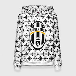 Толстовка-худи женская Ювентус x Фаркрай паттерн, цвет: 3D-белый