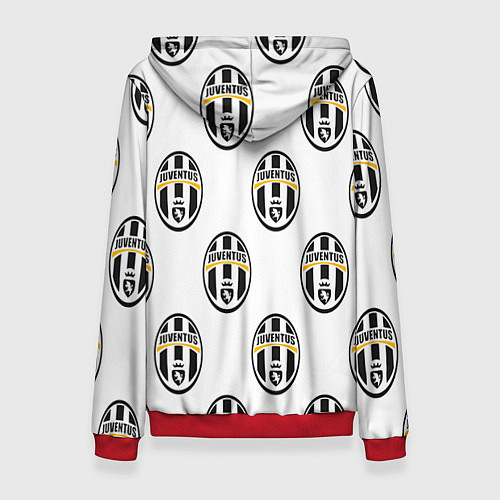 Женская толстовка Juventus Pattern / 3D-Красный – фото 2