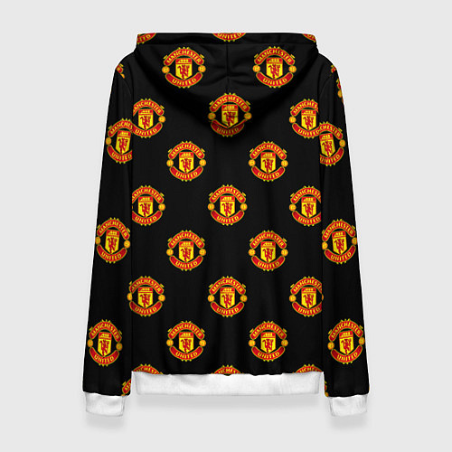 Женская толстовка Manchester United Pattern / 3D-Белый – фото 2