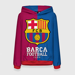 Толстовка-худи женская Barca Football, цвет: 3D-красный