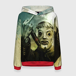 Толстовка-худи женская Slipknot, цвет: 3D-красный