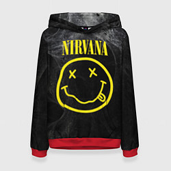 Толстовка-худи женская Nirvana Smoke, цвет: 3D-красный