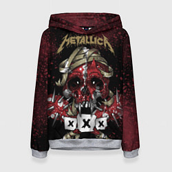 Толстовка-худи женская Metallica: XXX, цвет: 3D-меланж