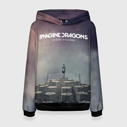 Толстовка-худи женская Imagine Dragons: Night Visions, цвет: 3D-черный