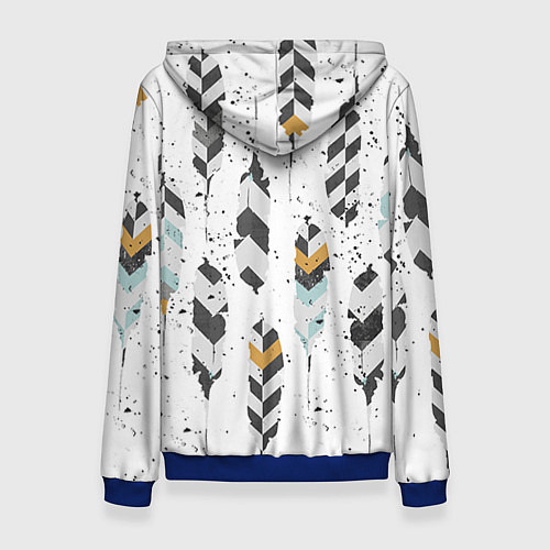 Женская толстовка Перья / 3D-Синий – фото 2