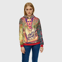 Толстовка-худи женская Фрида, цвет: 3D-красный — фото 2