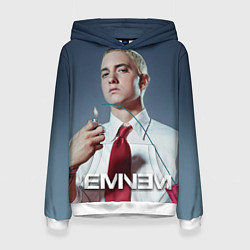 Толстовка-худи женская Eminem Fire, цвет: 3D-белый