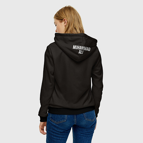 Женская толстовка Мухаммед Али / 3D-Черный – фото 4