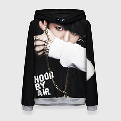 Толстовка-худи женская BTS: Hood by air, цвет: 3D-меланж