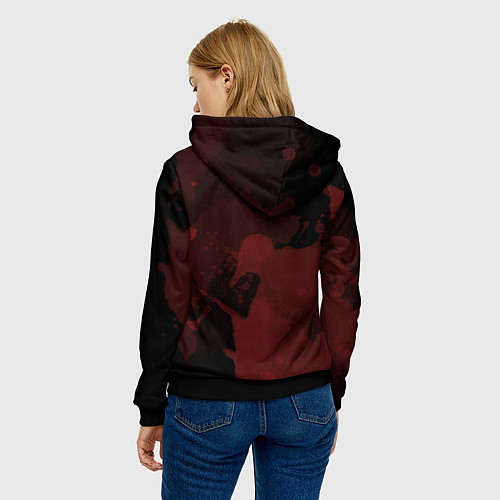 Женская толстовка Зомби клоун / 3D-Черный – фото 4