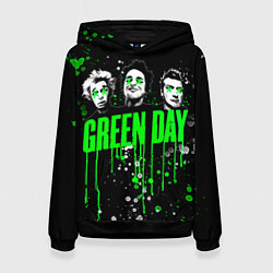 Толстовка-худи женская Green Day: Acid Colour, цвет: 3D-черный