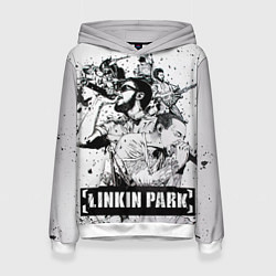 Толстовка-худи женская Linkin Park, цвет: 3D-белый