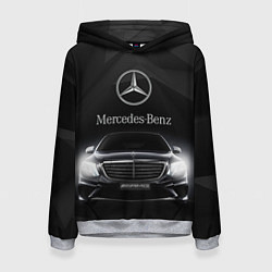 Толстовка-худи женская Mercedes, цвет: 3D-меланж