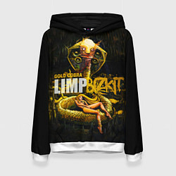 Толстовка-худи женская Gold Cobra: Limp Bizkit, цвет: 3D-белый