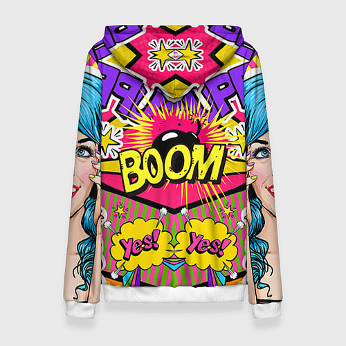 Женская толстовка Pop art / 3D-Белый – фото 2