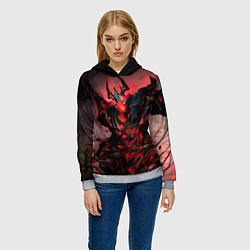 Толстовка-худи женская Shadow Fiend, цвет: 3D-меланж — фото 2