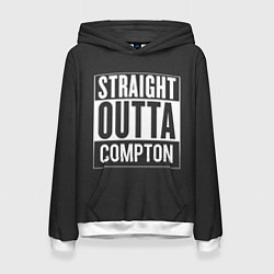 Толстовка-худи женская Straight Outta Compton, цвет: 3D-белый