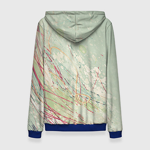 Женская толстовка Сноуборд / 3D-Синий – фото 2