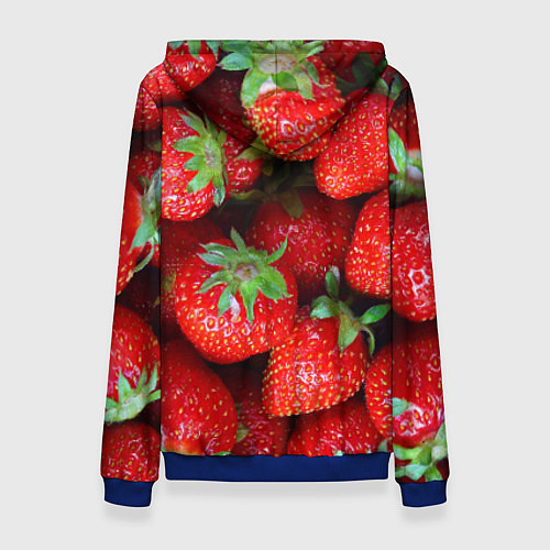 Женская толстовка Клубничная / 3D-Синий – фото 2