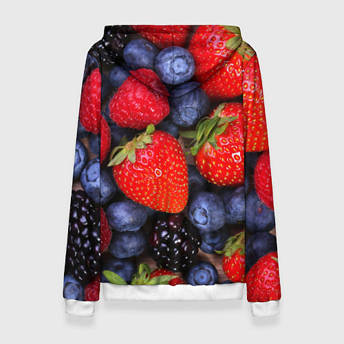 Женская толстовка Berries / 3D-Белый – фото 2