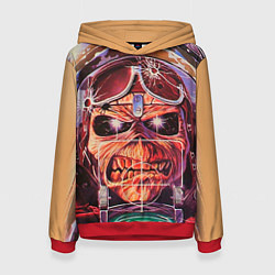 Толстовка-худи женская Iron Maiden: Dead Rider, цвет: 3D-красный