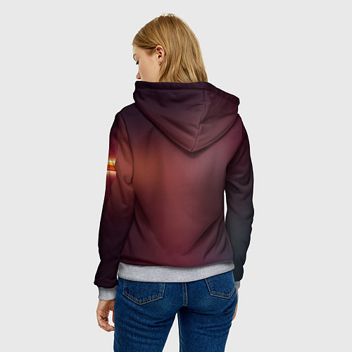 Женская толстовка Juggernaut / 3D-Меланж – фото 4