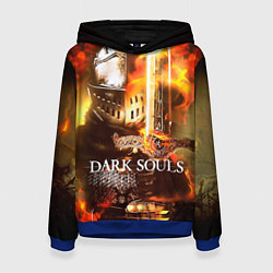 Толстовка-худи женская Dark Souls War, цвет: 3D-синий