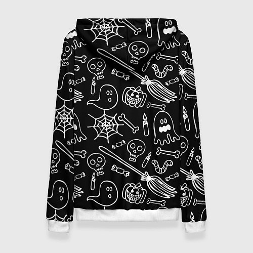 Женская толстовка Призрачный арт / 3D-Белый – фото 2
