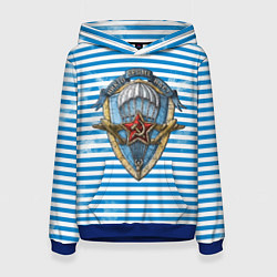 Толстовка-худи женская ВДВ, цвет: 3D-синий