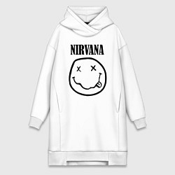 Женское худи-платье Nirvana, цвет: белый