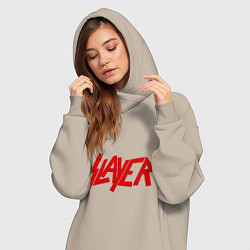 Женское худи-платье Slayer, цвет: миндальный — фото 2