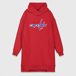 Женское худи-платье Washington Capitals, цвет: красный